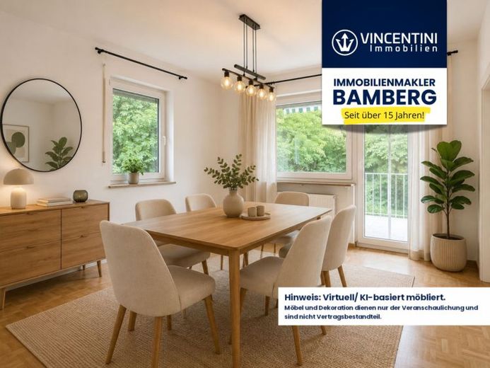 + RESERVED + Renovated ground-floor 4-room apartment with balcony, fitted kitchen and garage – Photo 1