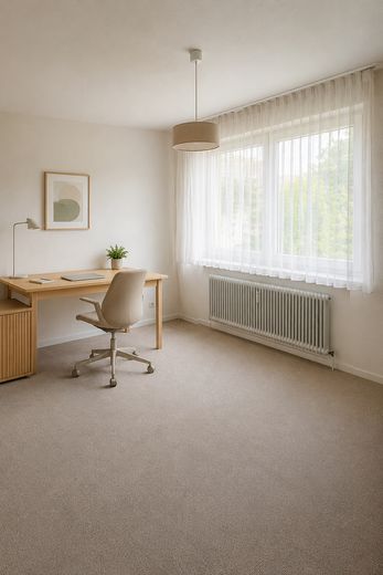 Abitare spaziosamente. Affacciarsi sul verde! 3,5 locali 102 m² Fellbach-Schmiden incluso posto auto in garage sotterraneo – Kinderzimmer Bildbeispiel