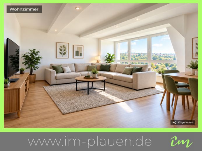 Amplio piso de 4 habitaciones con balcón orientado al oeste y vistas panorámicas en Plauen-Südvorstadt – Foto 1