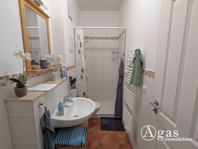 Schöne 2-Zimmer-Erdgeschoss-Wohnung in Eberswalde – Bad