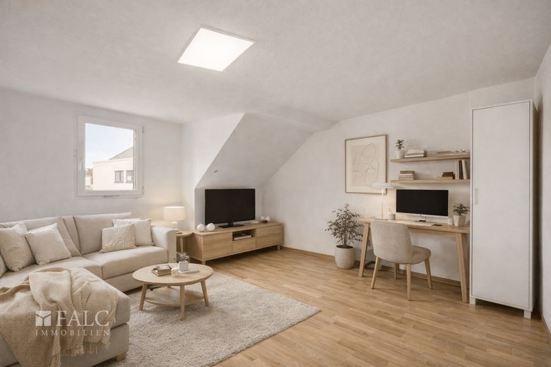 Wohn- und Geschäftshaus in Bonn-Nähe - Kapitalanlage mit zusätzlichem Vermietungspotenzial – Wohnung Dachgeschoss (virtuell eingerichtet)