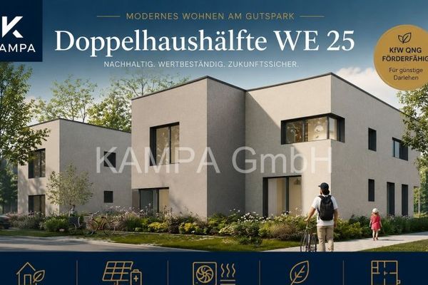 दक्षिणमुखी विशेष अर्ध-युग्मित घर | KfW 40 | सौर ऊर्जा प्रणाली और स्टोरेज | बर्लिन बिल्कुल पास