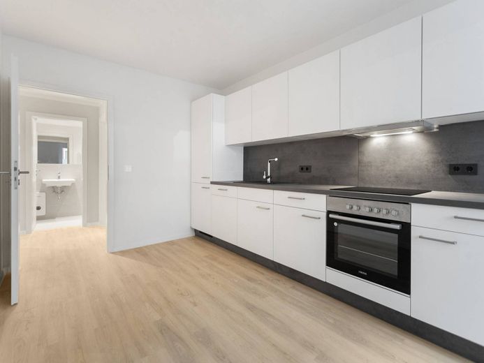 Vollständig renovierte 3-Zi.-Erdgeschosswohnung mit moderner Einbauküche! – Ansicht II: Küche