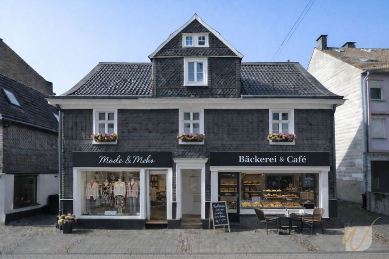 Seltene Gelegenheit: Charmantes Schieferhaus mit historischem Flair, Wohnbereich und 2 Ladenlokalen – Möglichkeit