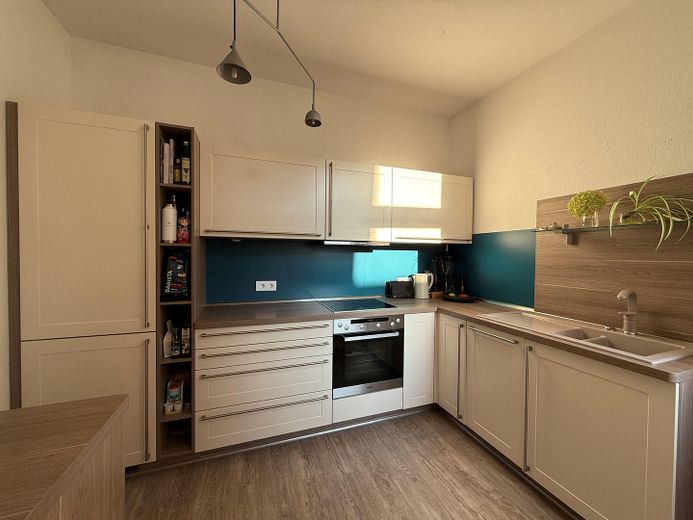 Listed monument-protected maisonette · 137m²· 70 m² roof terrace · elevator · vacant · Leipzig Zentrum-Nord – Küche