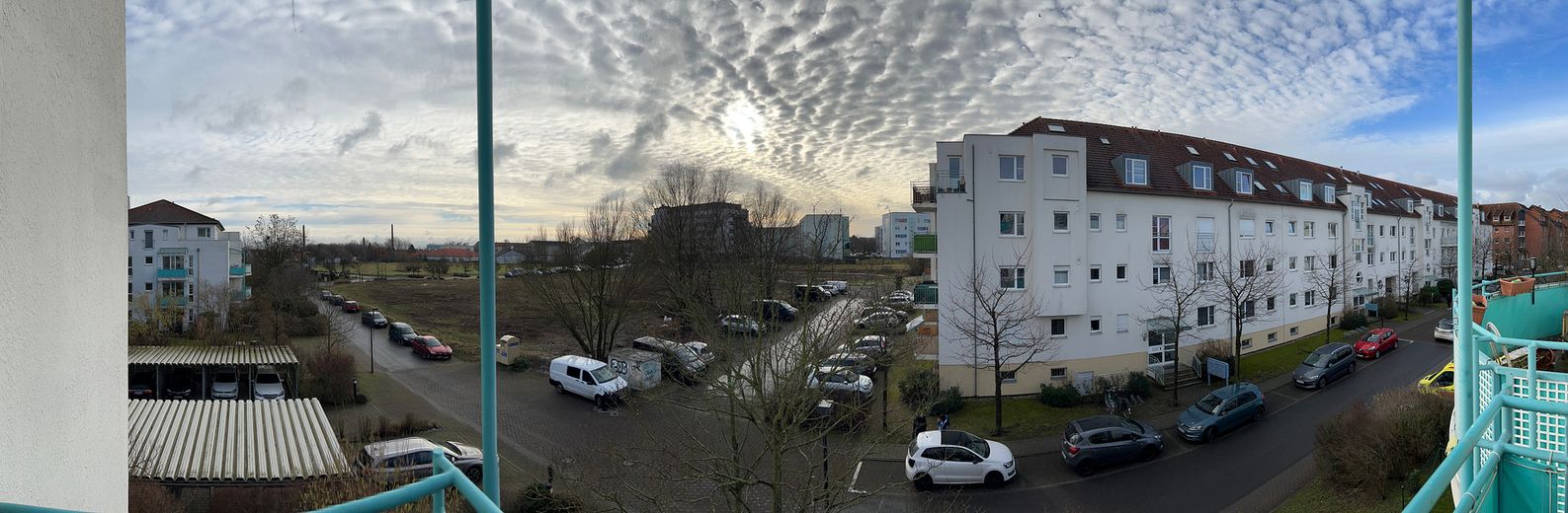 Panorama-Blick vom Balkon