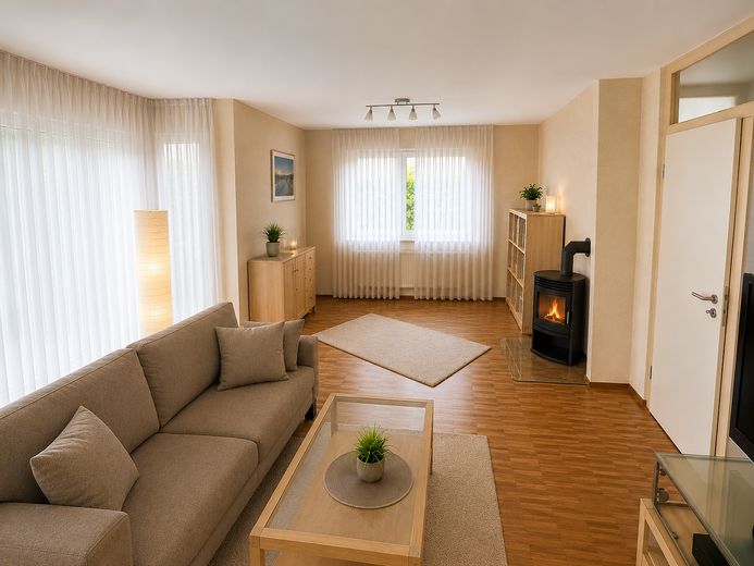 WohnzimmerEG KI mit Ofen