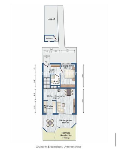 Bungalow mit Flachdach und Mezzaningeschoss – Foto 14