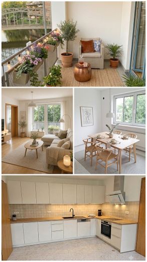 „Your morning coffee with river view – 3 rooms, loggia & unobstructed water location in Leipzig Plagwitz“ – Freiraum für Ideen (KI-Bilder)