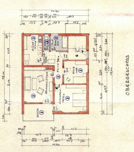 Grundriss Obergeschoss