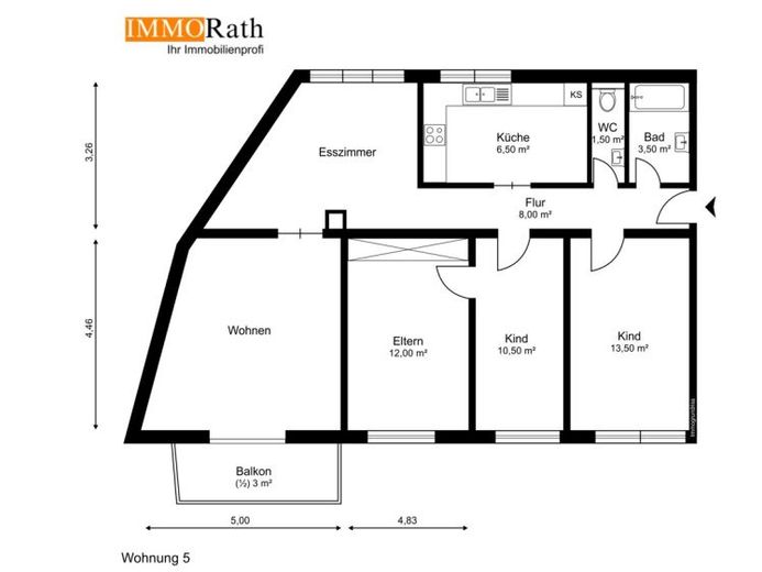 IMMORath.de - 4-Zimmer Wohnung mit Panoramablick - Provisionsfrei! – Foto 1