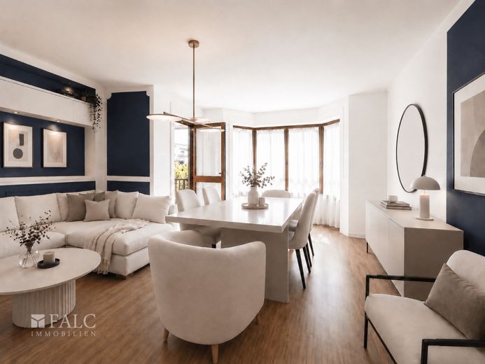 Stilvolle 3-Zimmer-Wohnung in Neusäß mit sonniger Loggia – Wohnen, Essen