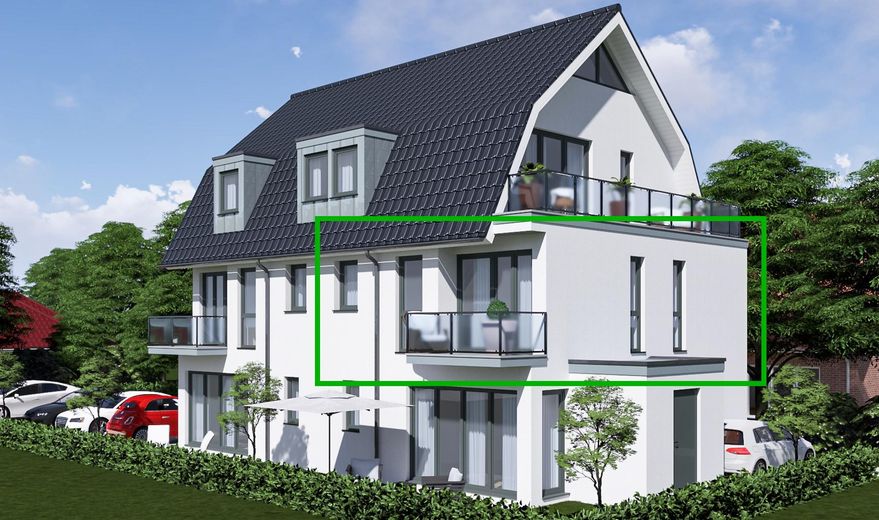 Ansicht-Balkonwohnung 2.3