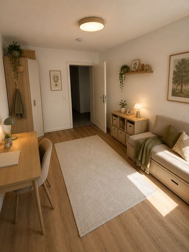 Erstbezug nach Kernsanierung- großzügige 4-Zimmer- Wohnung im Erdgeschoss – Zimmer KI-bearbeitet