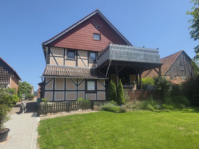 Hausansicht aus Richtung Weser