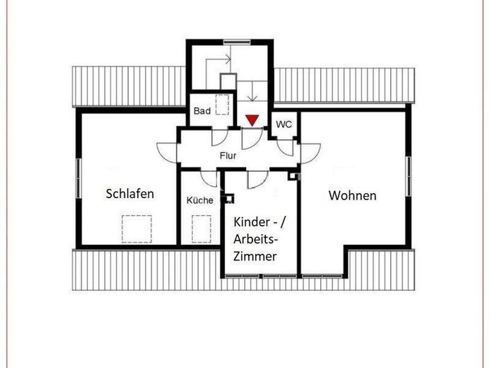 Sonnige 3 Zimmer DG-Whg.m.Stellplatz und Einbauküche in Stammheim ruhige Straße – Foto 11