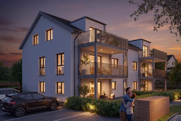 3-room apartment, 78.43 m², apt. A4, your new home in the new development on Burgstraße in Tunsel