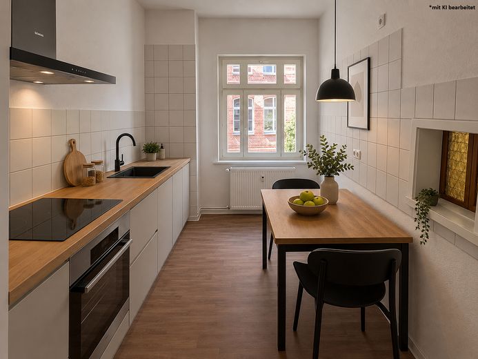 Schöne 3-Raum-Wohnung im Zentrum von Bad Langensalza – Küche Beispieleinrichtung