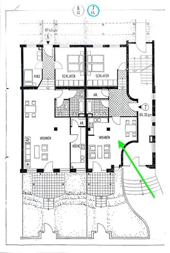 Grundriss Wohnung Nr. 7