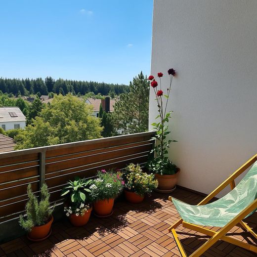 1,5-kamerappartement in penthousestijl met gezellig balkon – Balkon