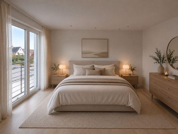 Wonen tussen stad en natuur – vrijstaand huis in een gewilde locatie – Schlafzimmer Visualisierung