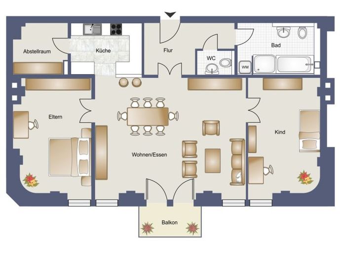 *Yatırım amaçlı gayrimenkul - Dresden’de özel 3 odalı daire*Balkon*
*komple yenilenmiş*Otopark*
*komisyonsuz* – Fotoğraf 1