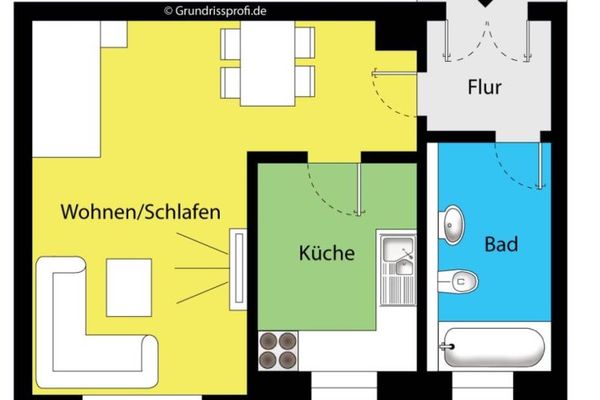 Hübsche Wohnung mit Tageslichtbad mit Wanne in zentraler und ruhiger Lage!
