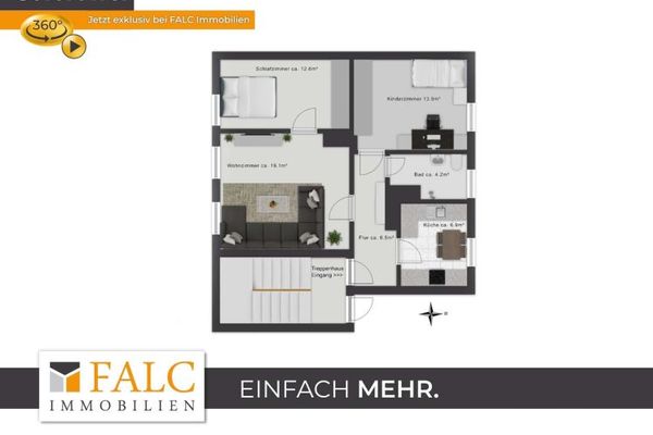 Exclusive home to feel good in – attractive 3-room condominium with garage in Apolda