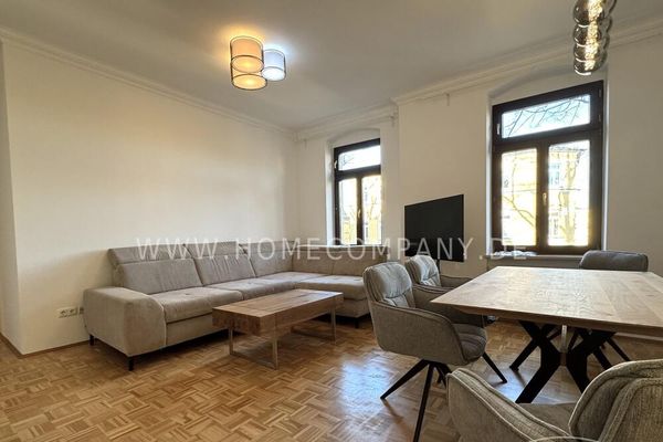 26470 HomeCompany Dresden सुसज्जित/Furnished केंद्र के पास 2-कमरे का अपार्टमेंट – Dresden Löbtau अधिकतम 3 व्यक्ति