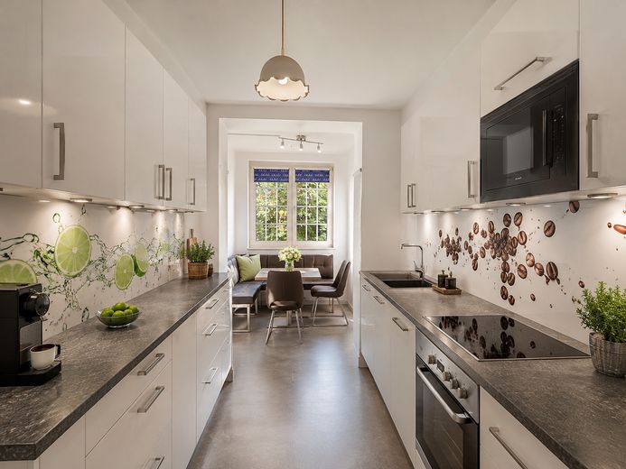 End-of-terrace house with balcony and garage in a popular location! – Visualisierung Küche