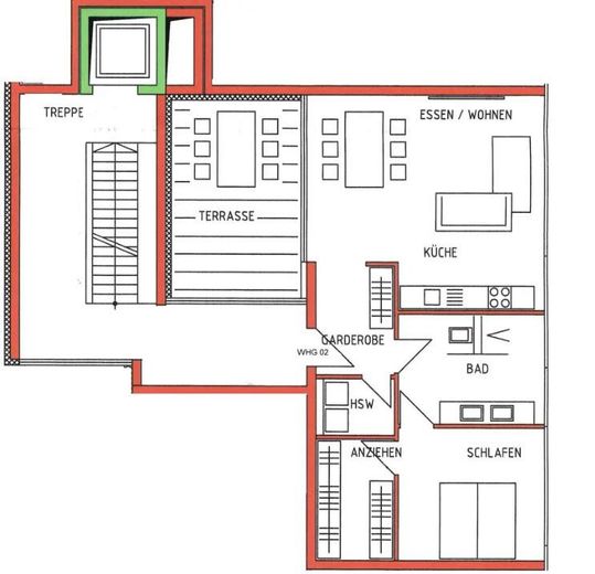 Appartement moderne de 2 pièces avec cuisine équipée – Photo 9