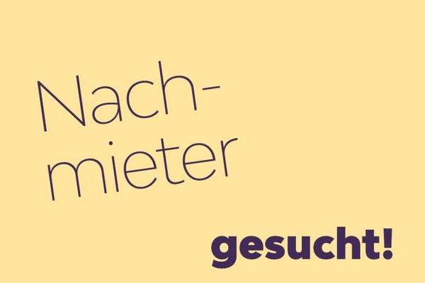 Nachmieter gesucht - Familienräume mit Struktur
