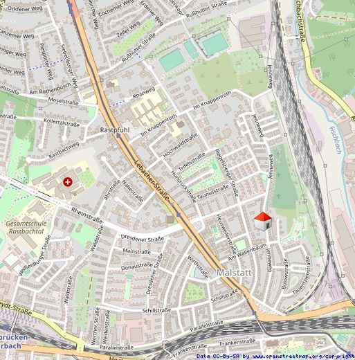 Erstbezug - Sanierte 2-ZKB Erdgeschosswohnung in toller Lage am oberen Rastpfuhl – Lageplan JW 72