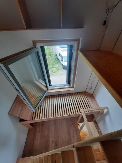 Blick in den Schlafbereich