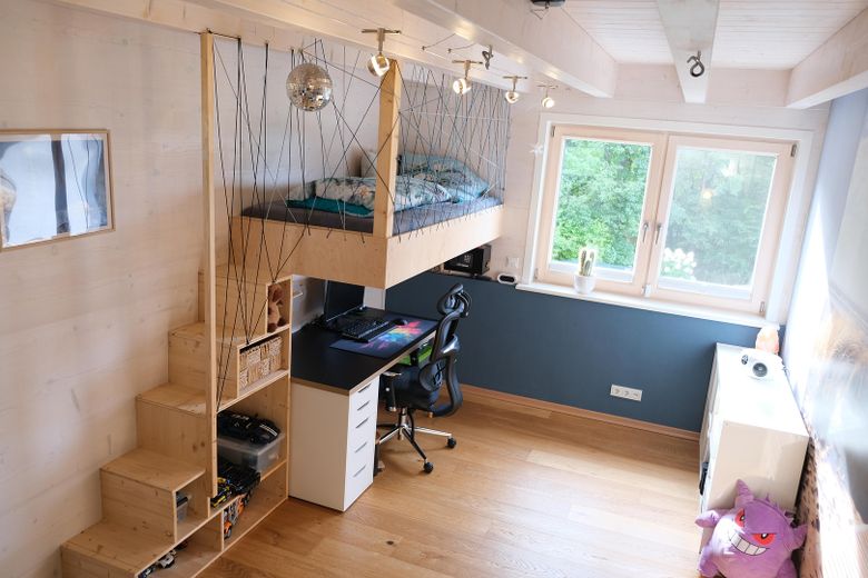 Kinderzimmer A mit Hochbett OG