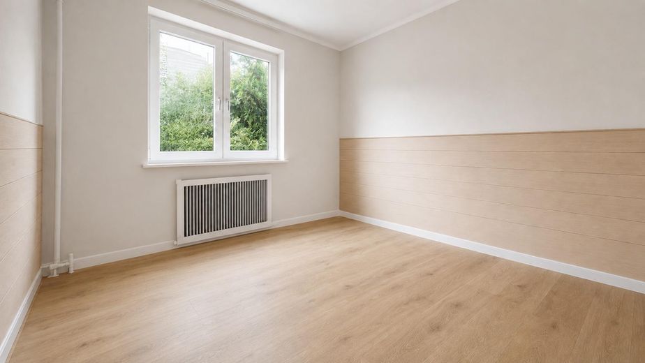 Renovierte 2-Zimmer-Erdgeschosswohnung mit Einbauküche und Tageslichtbad in Nordstemmen – Wohnzimmer