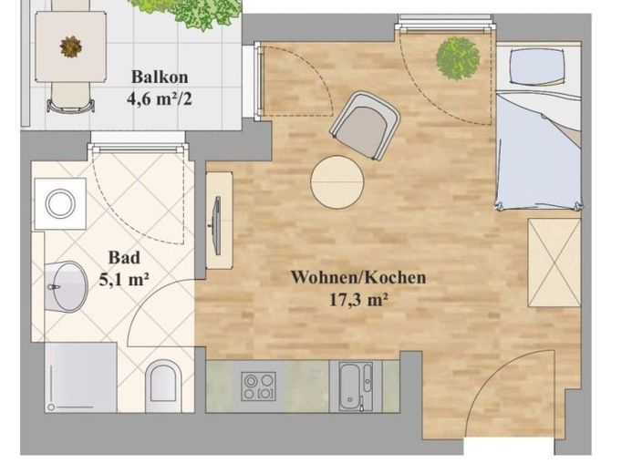 Ihr neues Zuhause mit Einbauküche! Tageslichtbad! – Foto 1