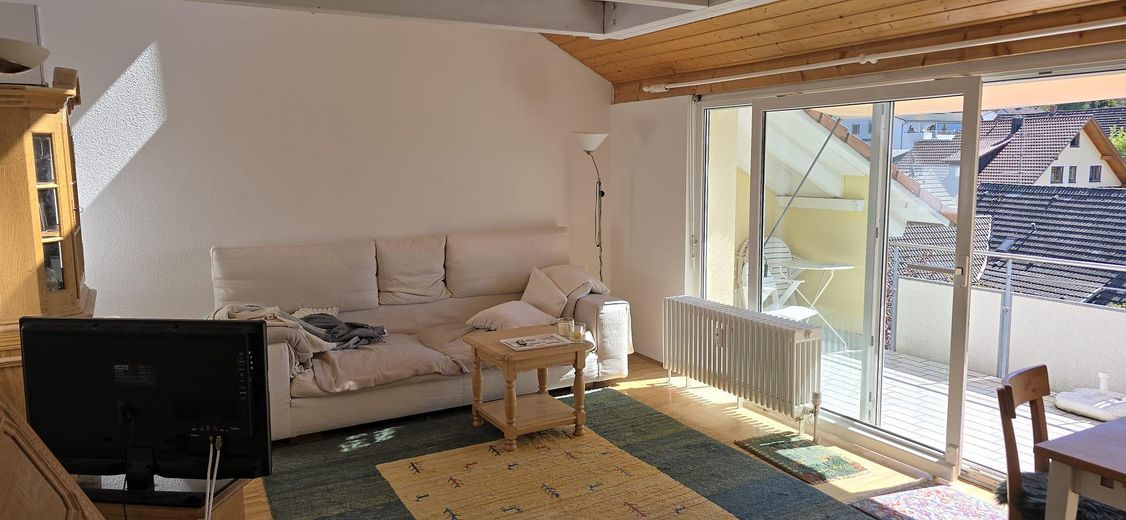 Appartamento di 2 locali all’ultimo piano a Ludwigshafen sul Lago di Costanza – Wohnraum