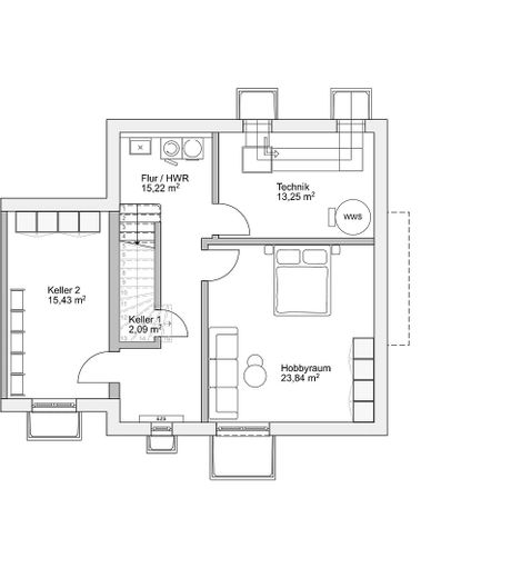 Untergeschoss Haus 4