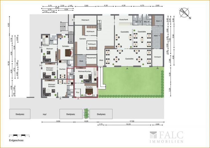 Die gesamte Etage