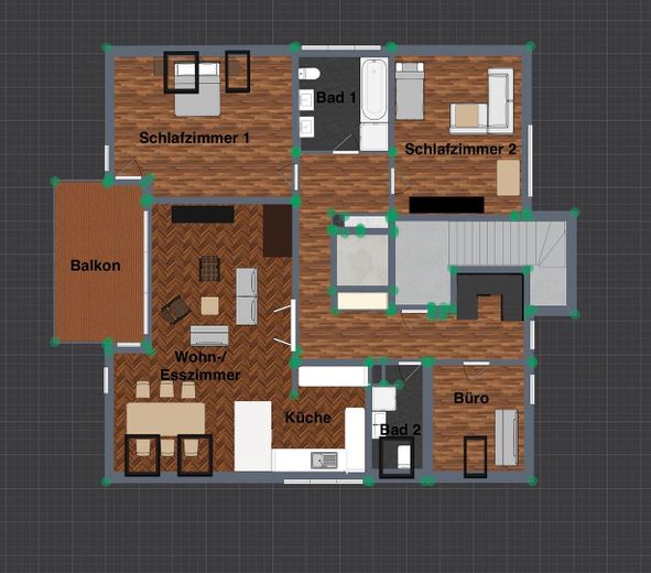 Provisionsfrei - Großzügige, lichtdurchflutete DG-Maisonette Wohnung - Fasangarten - provisionsfrei – Grundriss 1