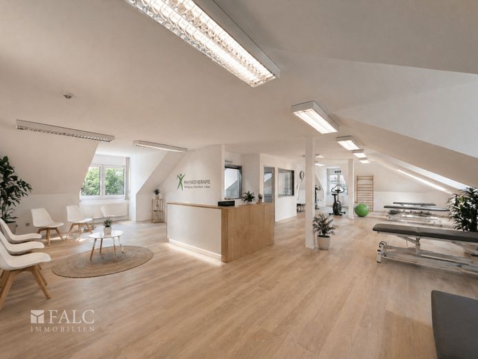 Ihr neuer Unternehmensstandort: 410 m² mit maximaler Flexibilität! – Visualisierungsvorschlag (Physiopraxis)