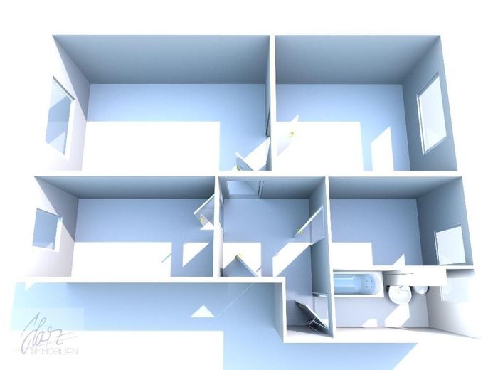 *** AFFERRA ORA - CURATO APPARTAMENTO DI 3 LOCALI IN ZONA VERDE DI ZEITHAIN! *** – 3D-Ansicht