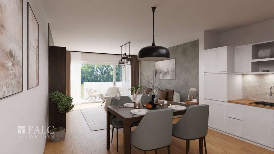 Zuhause mit Charakter - großzügige 3-Zimmer in eleganter Umgebung – Wohnzimmer