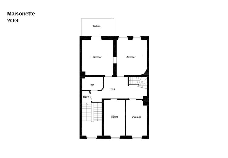 Sanierte Maisonette im Ostertor – 2OG