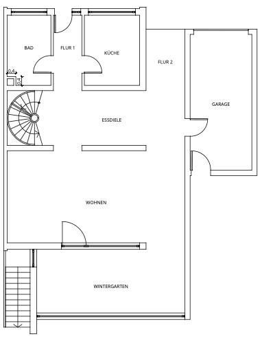 Bonita casa adosada con garaje y jardín * en Schweinfurt – EG