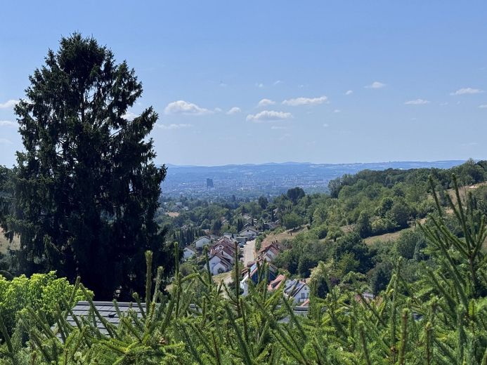 Detached house with panoramic views of Basel in Inzlingen – Blick auf Basel