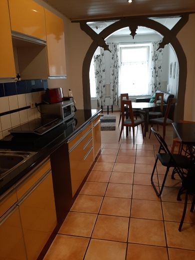 Appartamento di 2 locali parzialmente arredato, ca. 60 m² al piano terra con cucina soggiorno e spazio esterno – Küche