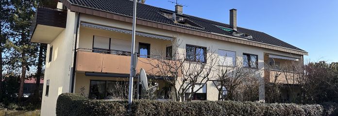 Von privat - Gepflegte, renovierte 3-Zimmer Wohnung mit Balkon in Tamm – Ansicht Haus Süd-Westseite