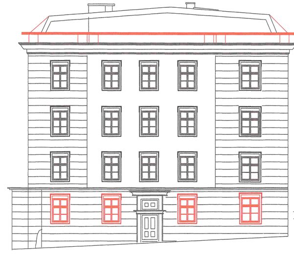 HISTORISCHES ALTSTADTHAUS MIT CHARAKTER UND POTENZIAL - FÜR INVESTOREN UND KAPITALANLEGER – Ansicht West
